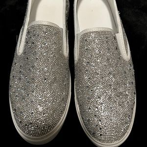 Crystal Embellished Slip On Sneakers - David’s Bridal